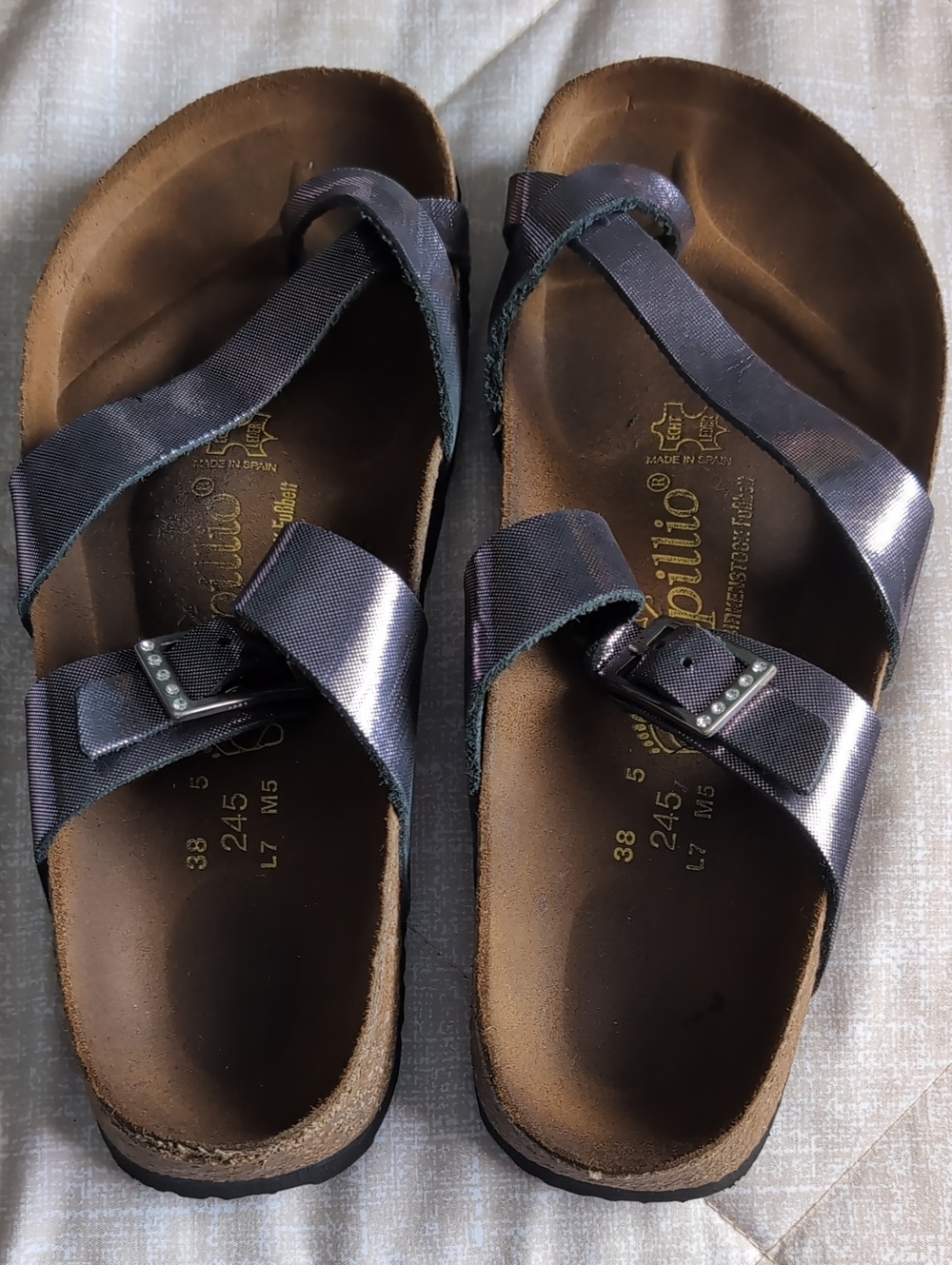 Birkenstock - Papillio Women's Iridescent Purple Strappy Sandals